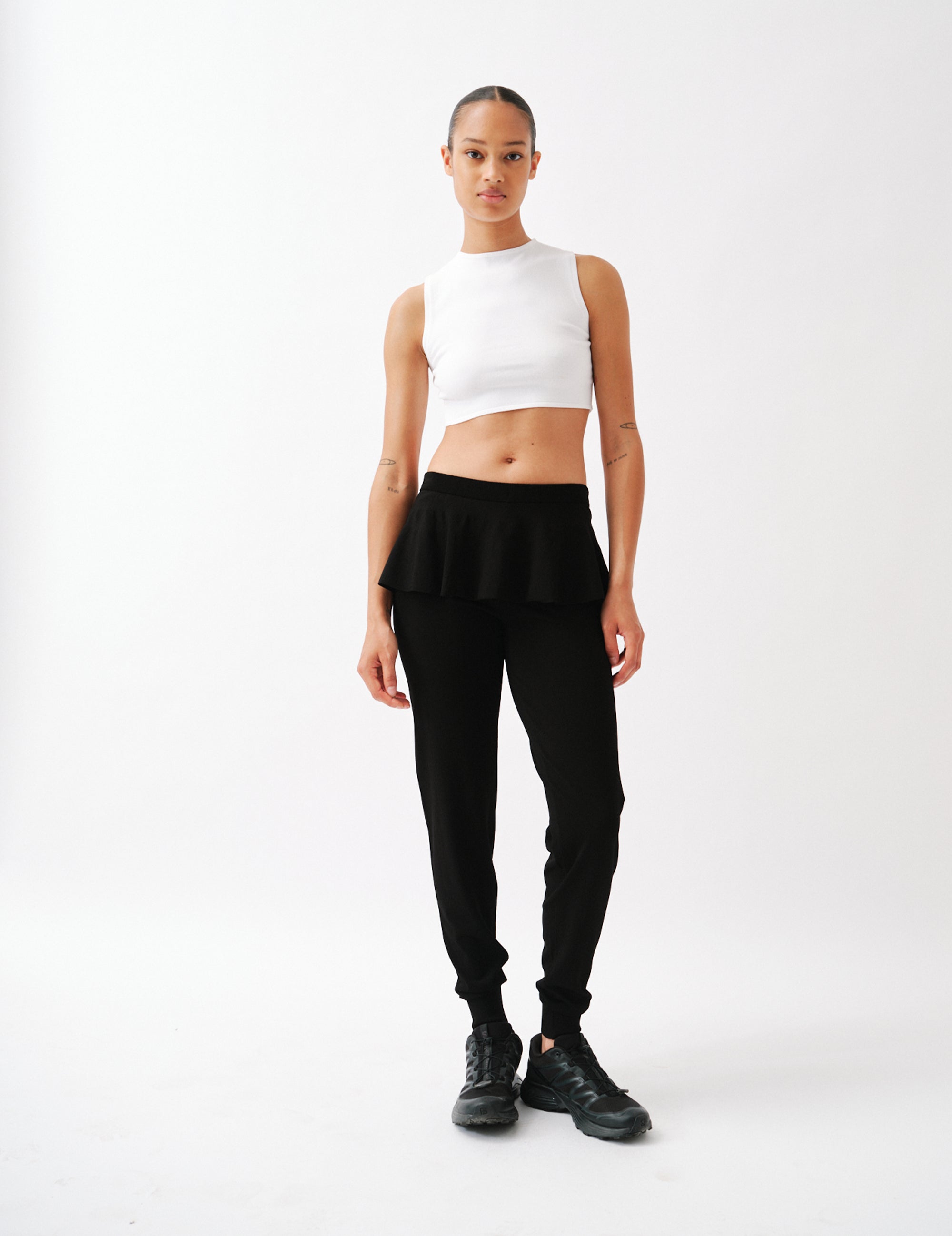 A.R.H. Peplum Pants Black